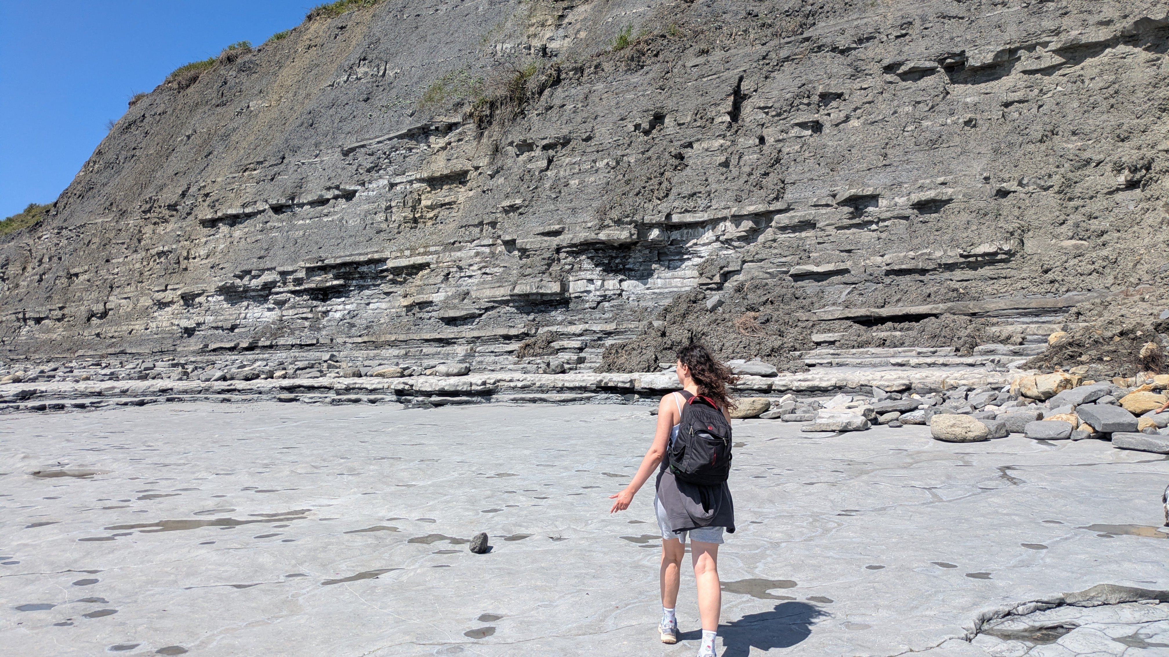 Another view of the ammonite pavement