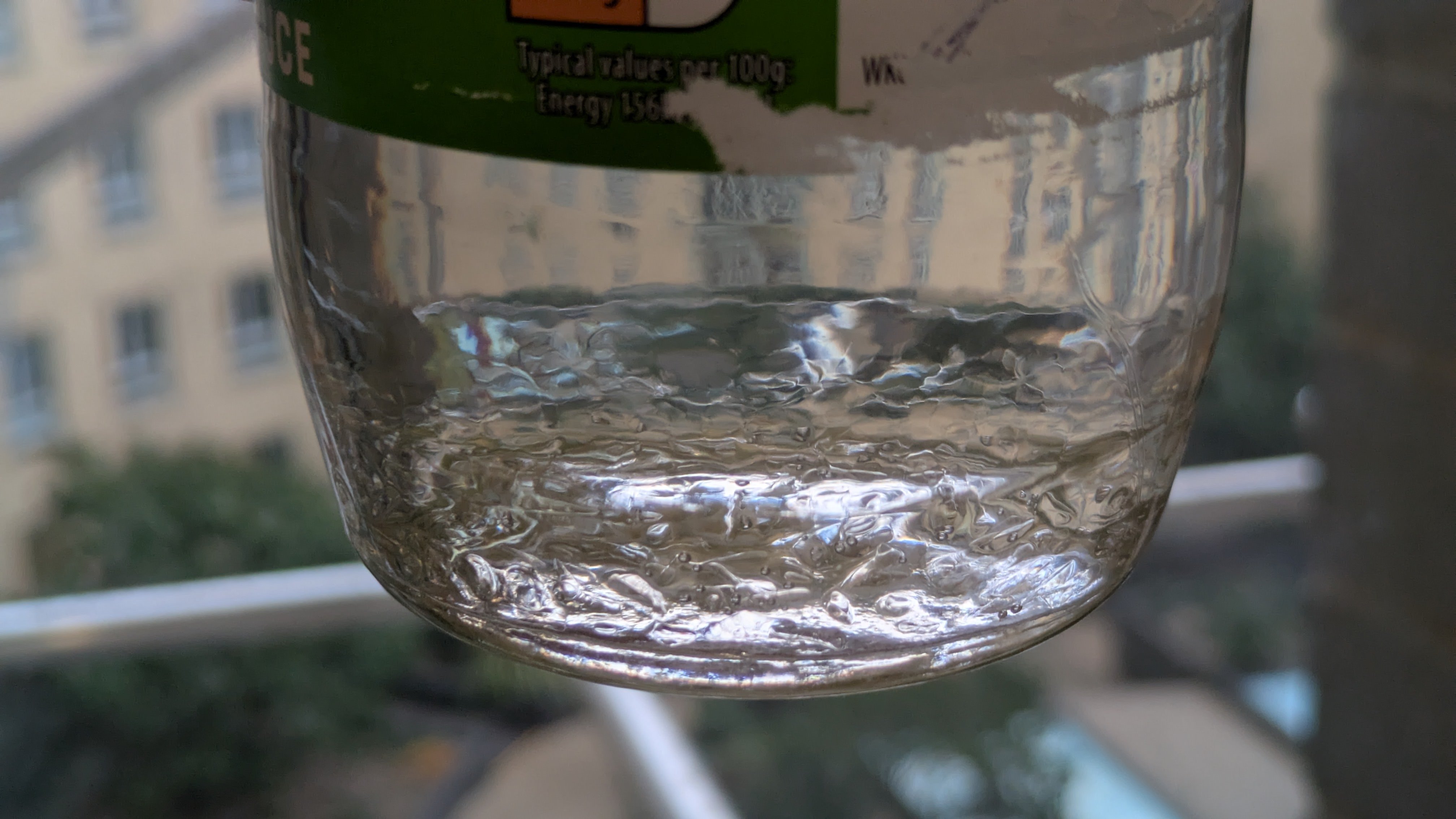Partially dissolved B-72 in acetone