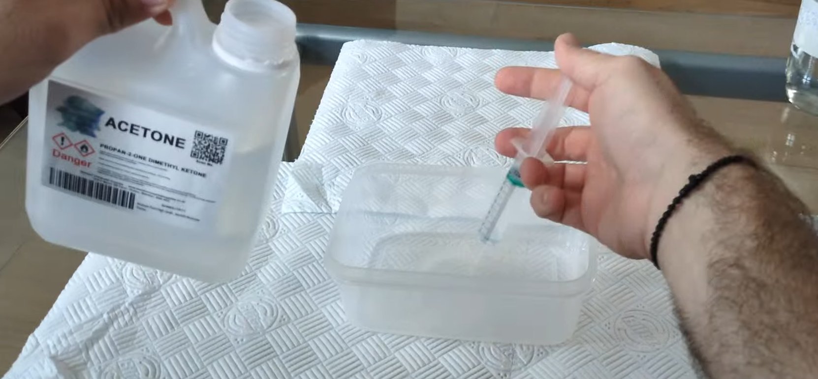 Preparation of the diluted solution
